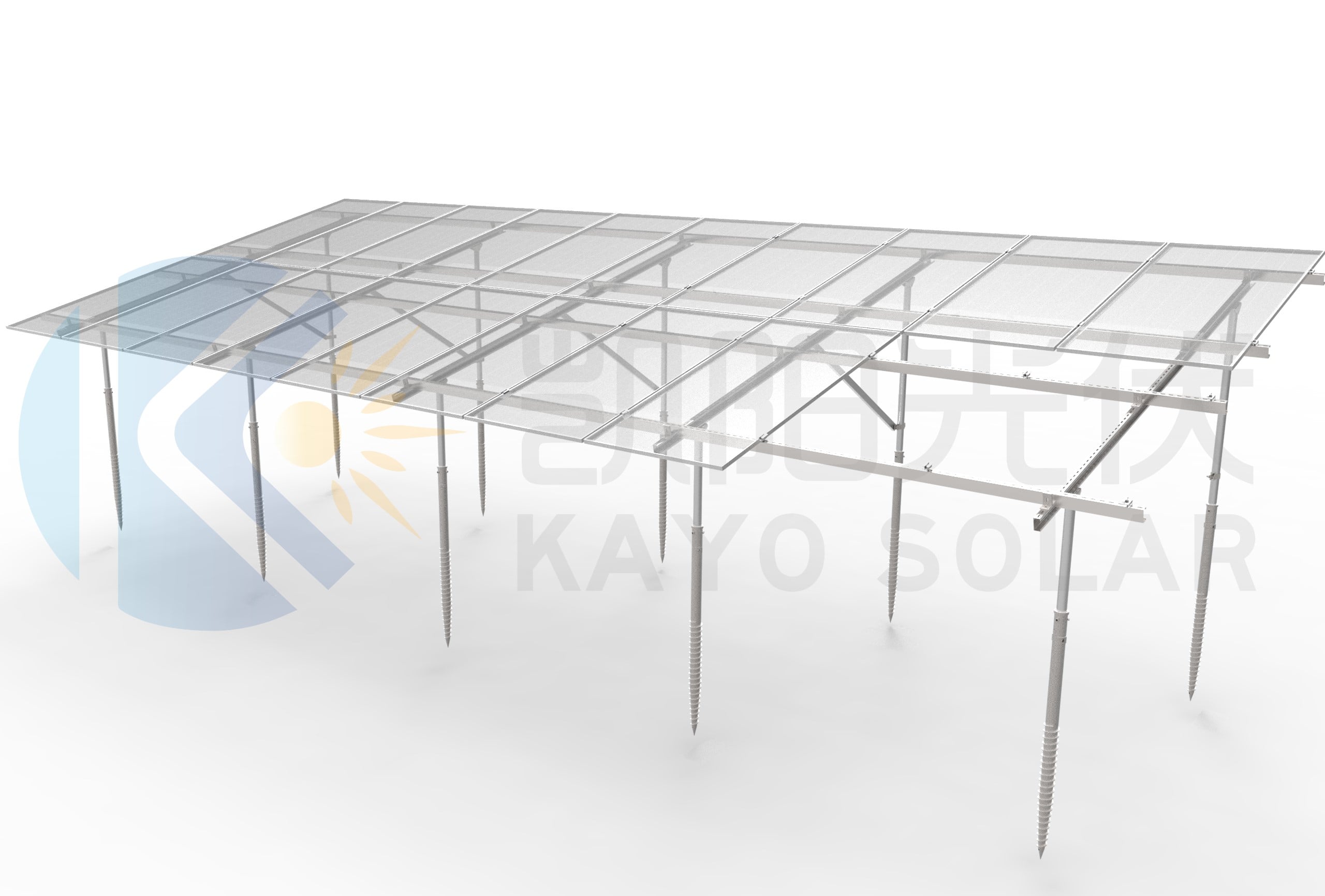 Steel Ground Solar Mounting System